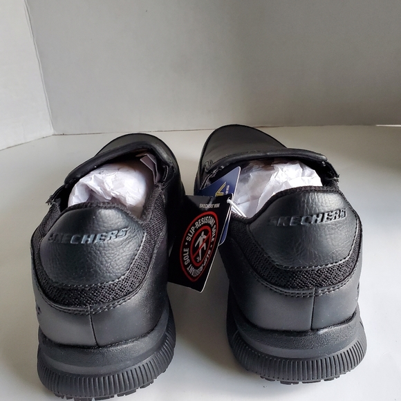 Skechers Women's Nampa-annod Slip-on Shoe, Black, 7.5 Wide - Picture 4 of 6